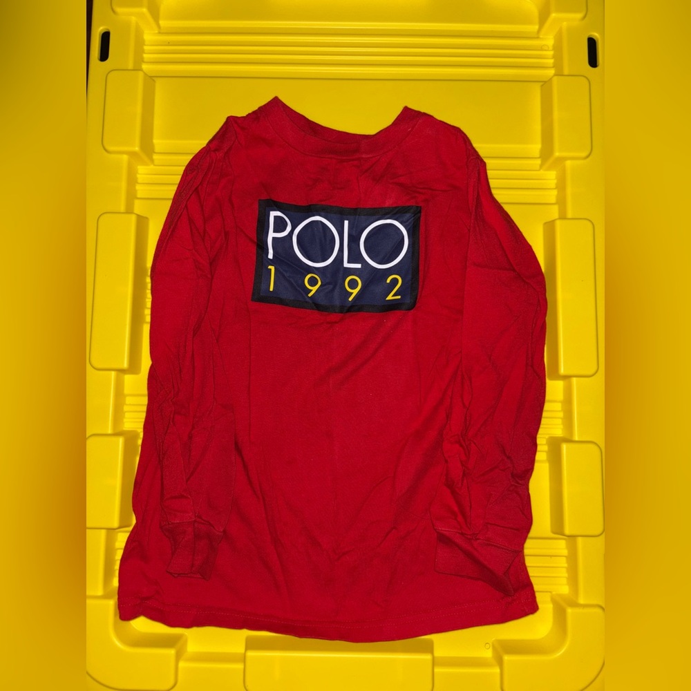 Ralph Lauren Red Long Sleeve Tee
